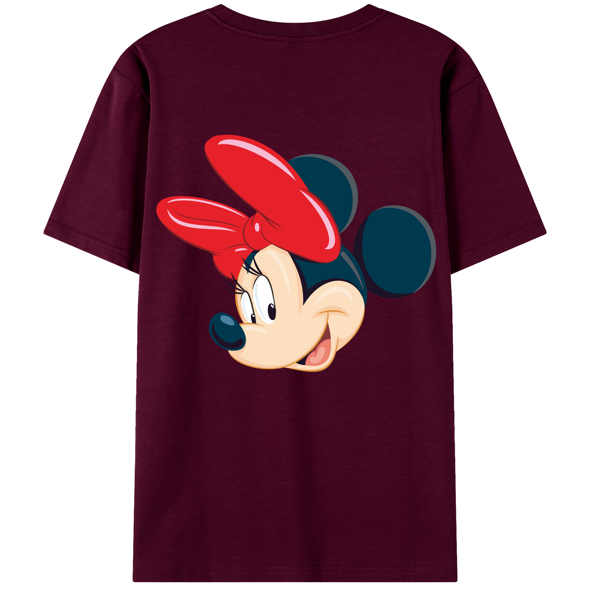 （画像用） ミッキーマウス Mickey Mouse レディース半袖Tシャツ(バックプリント)